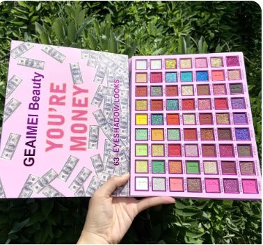 63 colors Eye shadow palette High quality Long Lasting High pigmentation Water proof make up kit